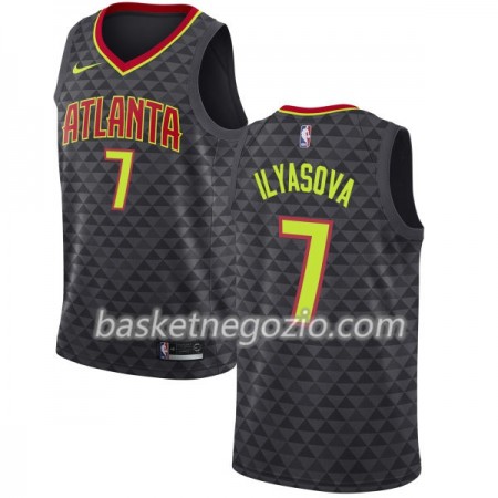Canotte Uomo Atlanta Hawks Ersan Ilyasova 7 Nike 2017-18 Nero Swingman